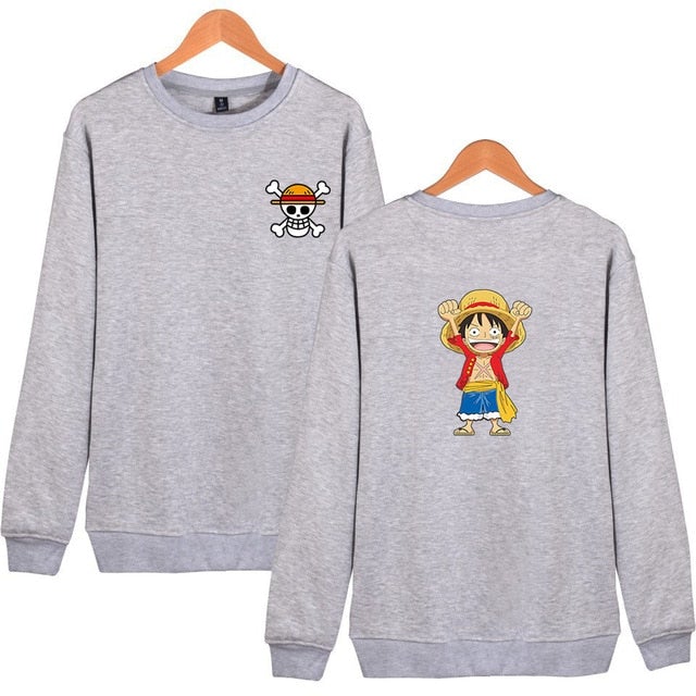 One Piece Luffy Pocket Skull Sweatshirt
