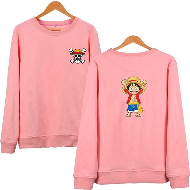One Piece Luffy Pocket Skull Sweatshirt