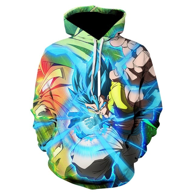 Blue Hair Goku Hoodie