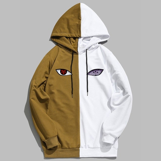 Naruto Two Tone Sasuke Mangekyou x Rinnegan Eyes Hoodie