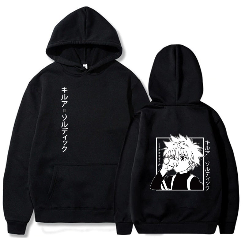 Hunter X Hunter Killua Drink - Back Print Hoodie
