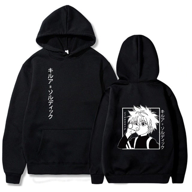Hunter X Hunter Killua Drink - Back Print Hoodie