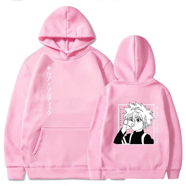 Hunter X Hunter Killua Drink - Back Print Hoodie