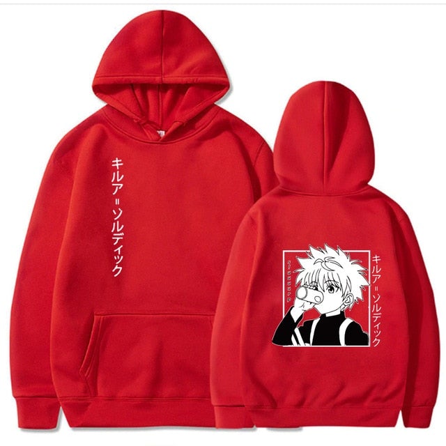 Hunter X Hunter Killua Drink - Back Print Hoodie