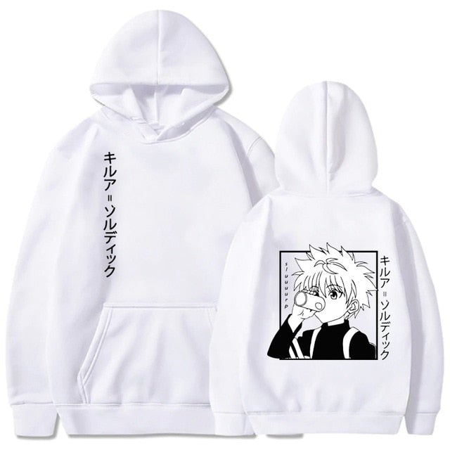 Hunter X Hunter Killua Drink - Back Print Hoodie