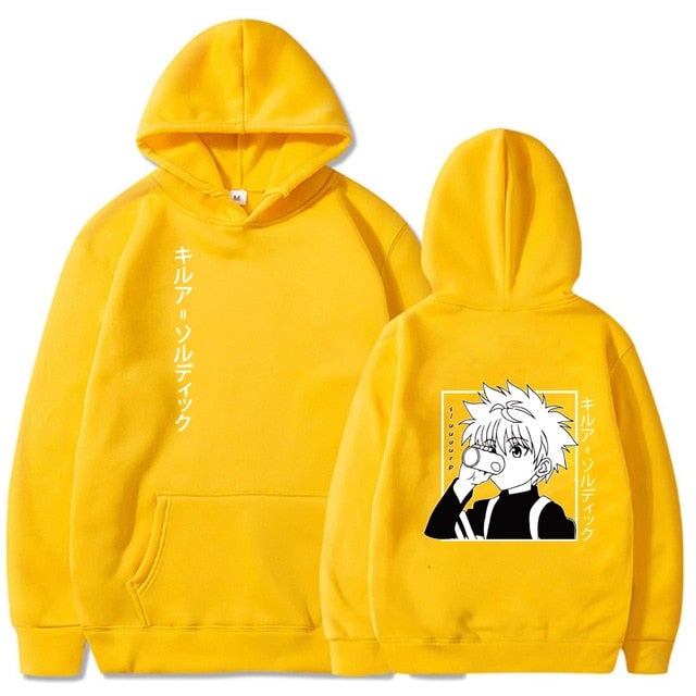 Hunter X Hunter Killua Drink - Back Print Hoodie