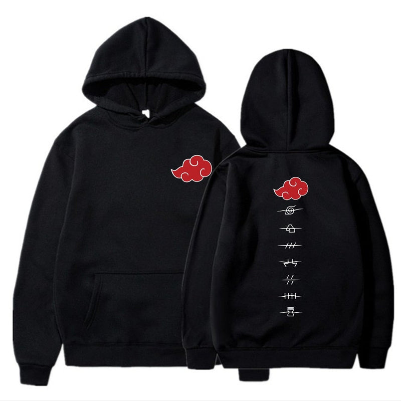 Naruto Akatsuke Cloud Symbol Hoodie