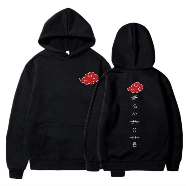 Naruto Akatsuke Cloud Symbol Hoodie