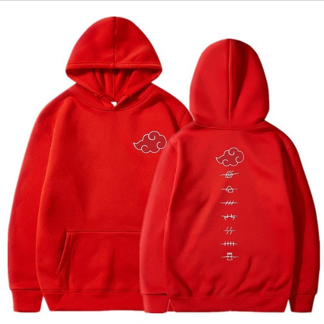 Naruto Akatsuke Cloud Symbol Hoodie