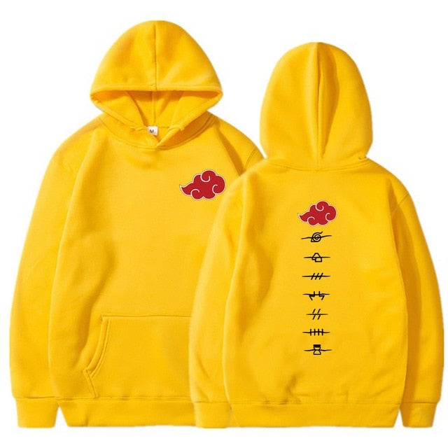 Naruto Akatsuke Cloud Symbol Hoodie