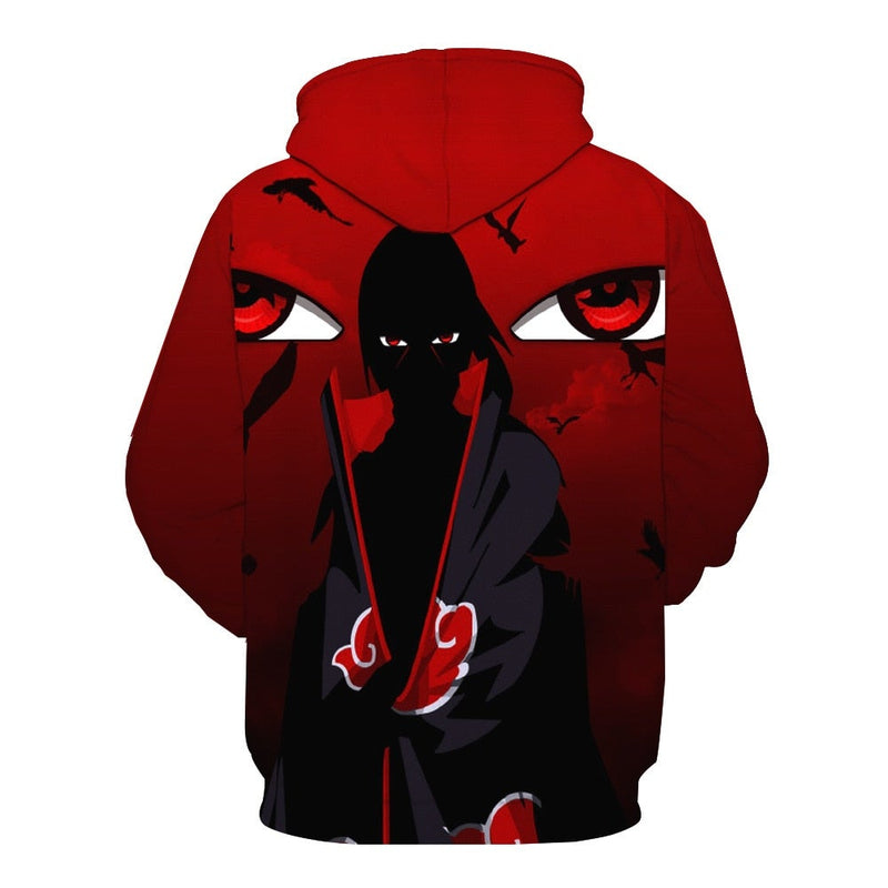 Naruto Dark Itachi Full Print Hoodie