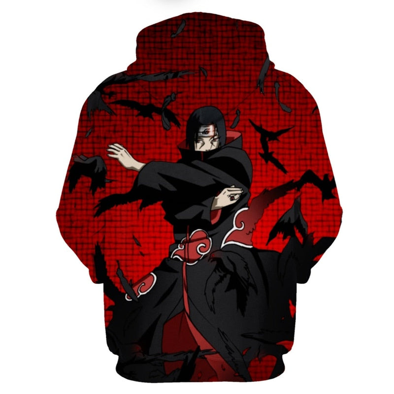 Naruto Itachi Fight Full Print Hoodie
