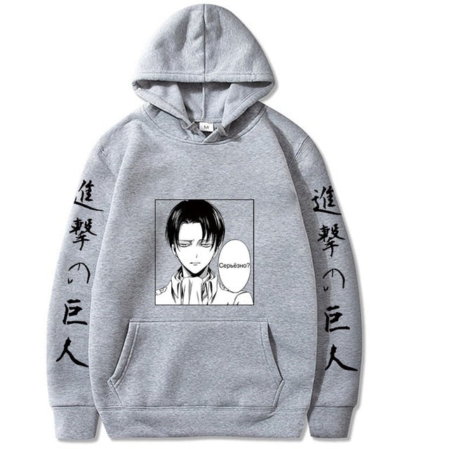 Attack On Titan Levi Face Hoodie