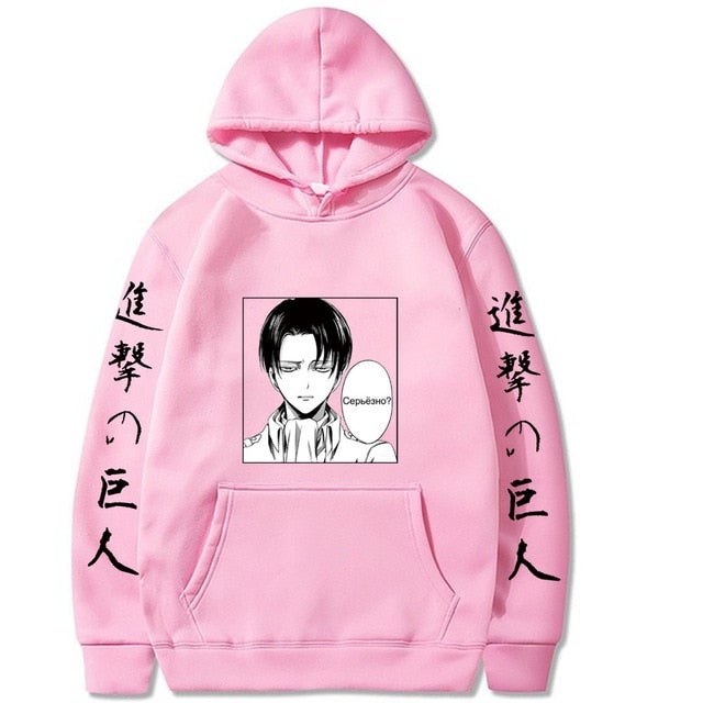 Attack On Titan Levi Face Hoodie
