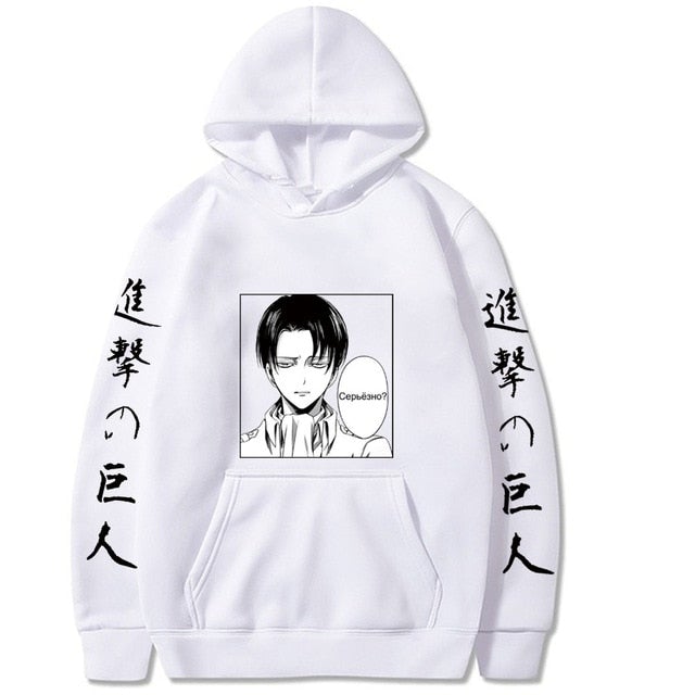Attack On Titan Levi Face Hoodie