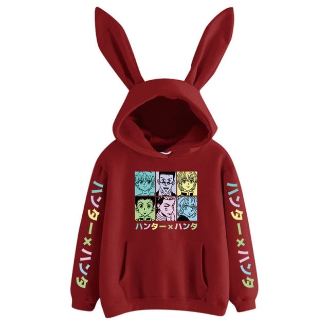 Hunter X Hunter Group Bunny Ears Hoodie