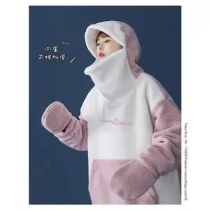 Kawaii Shark Face Zip Hoodie