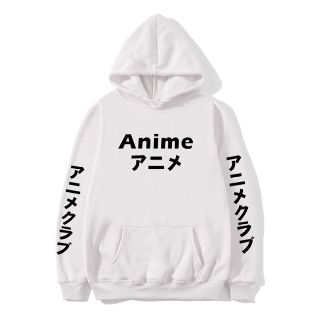Anime Japanese Text Hoodie