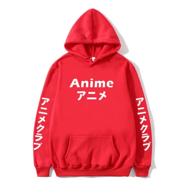 Anime Japanese Text Hoodie