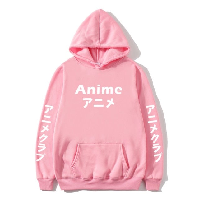 Anime Japanese Text Hoodie