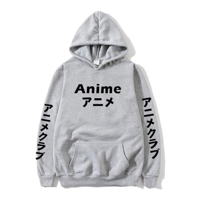 Anime Japanese Text Hoodie
