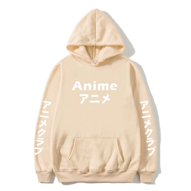 Anime Japanese Text Hoodie