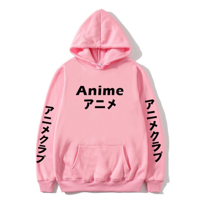 Anime Japanese Text Hoodie