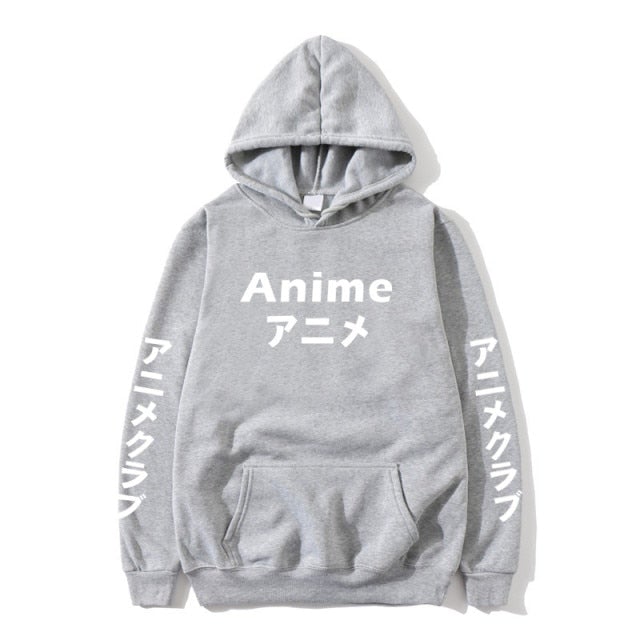 Anime Japanese Text Hoodie