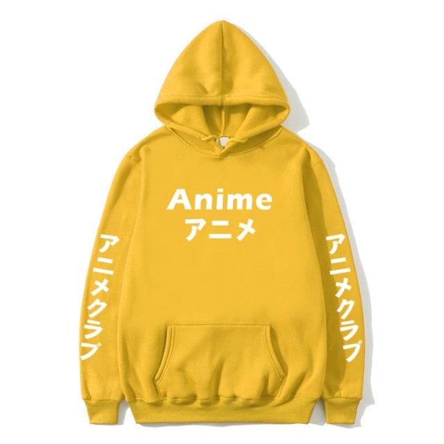 Anime Japanese Text Hoodie