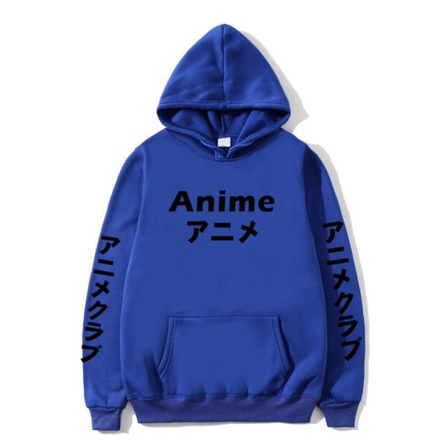 Anime Japanese Text Hoodie