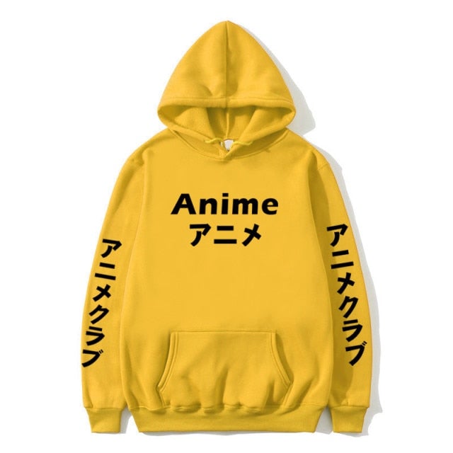Anime Japanese Text Hoodie