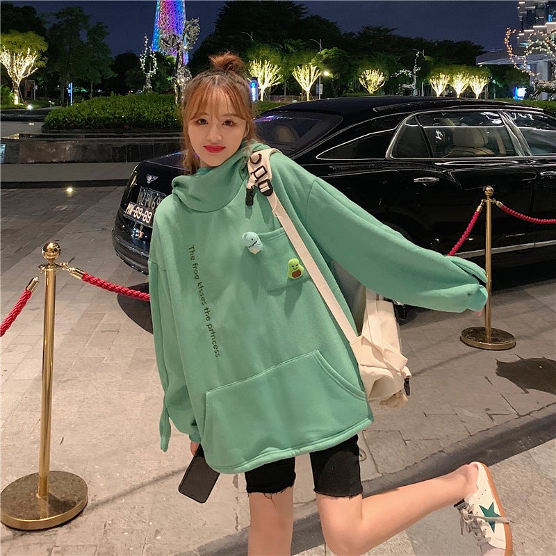Kawaii Frog Face Hoodie